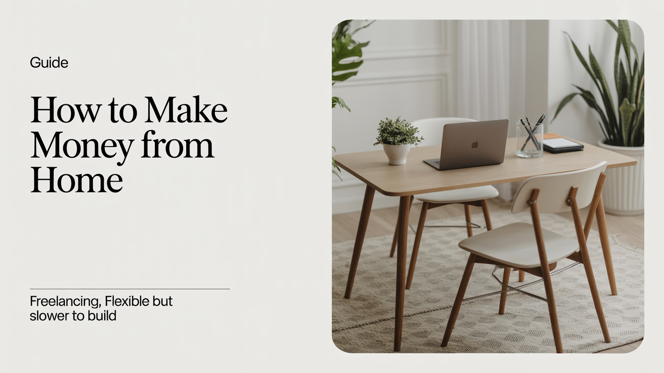 Freelancing: flexible but slower to build